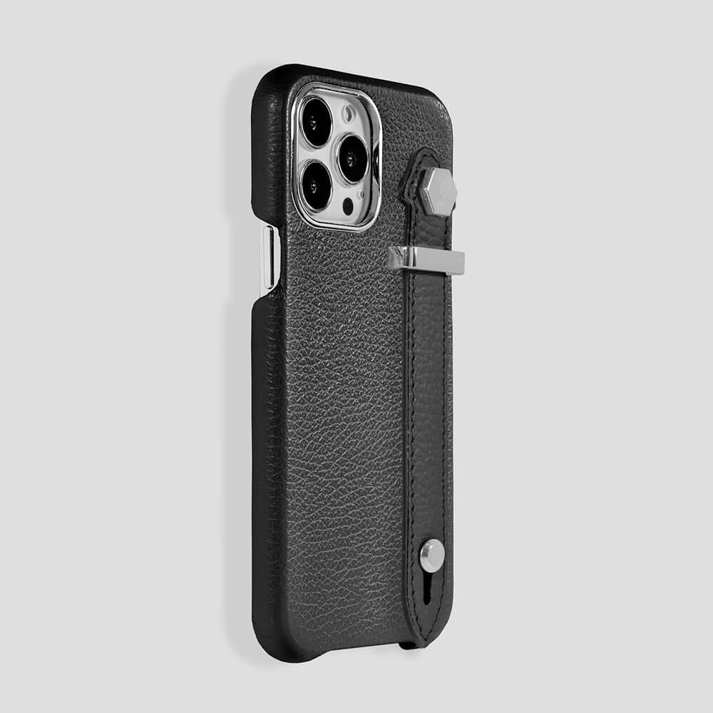 Loop Metal Strap  Calfskin Case for iPhone 14 - gattiluxury