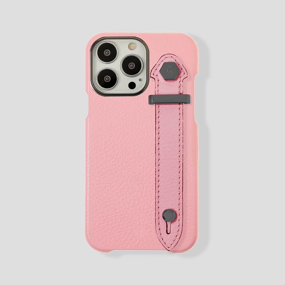 Loop Metal Strap  Calfskin Case for iPhone 14 - gattiluxury