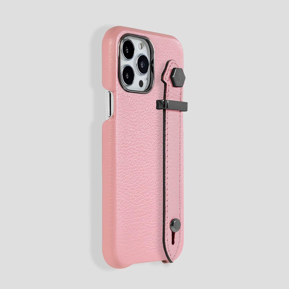 Loop Metal Strap  Calfskin Case for iPhone 14 - gattiluxury