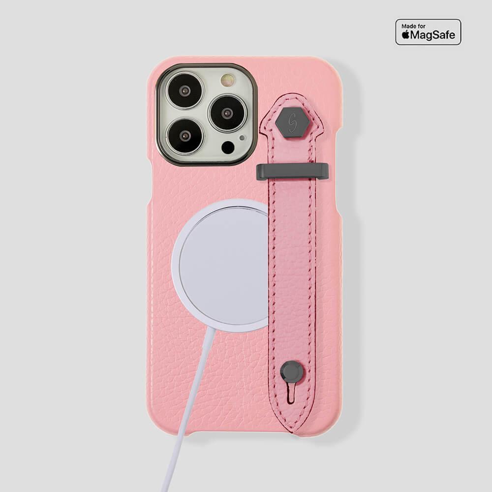 Loop Metal Strap  Calfskin Case for iPhone 14 - gattiluxury