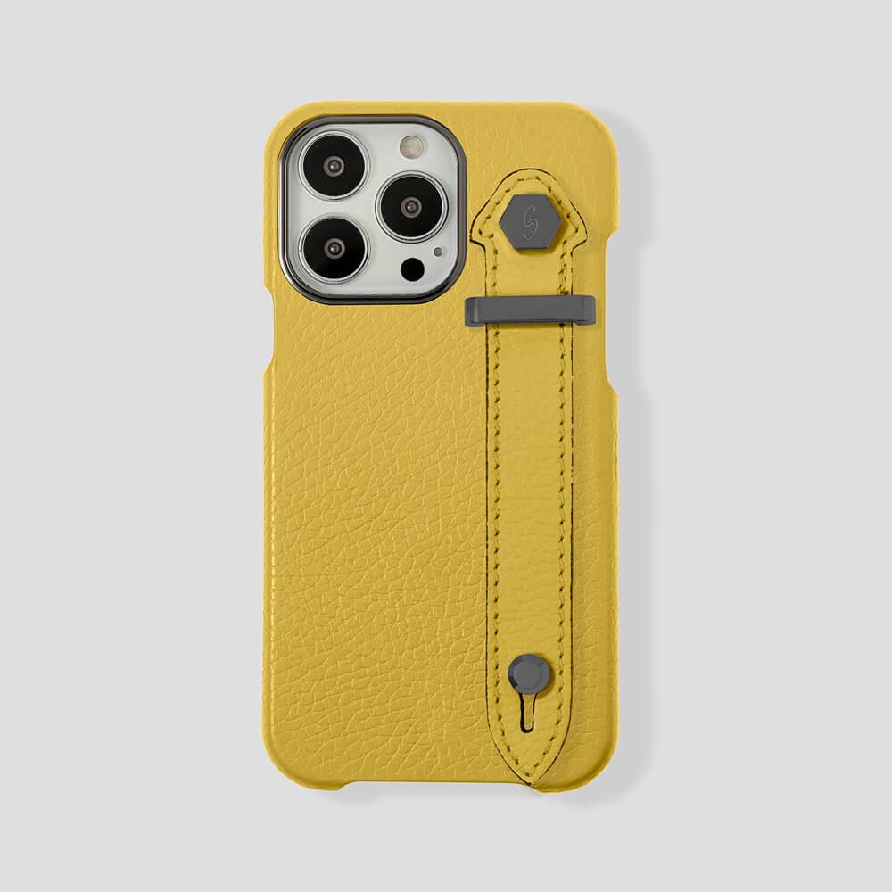 Loop Metal Strap Calfskin Case for iPhone 15 Pro Max - Gatti Luxury
