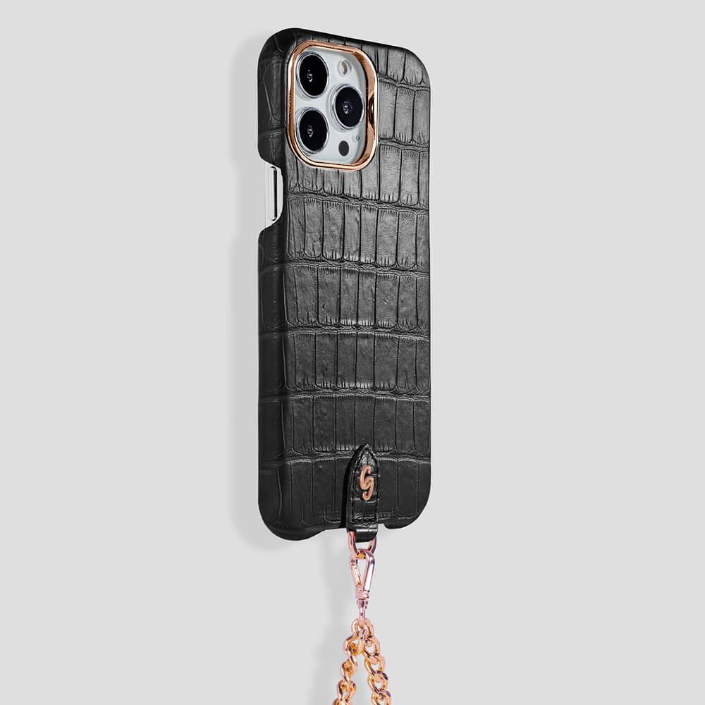Necklace Alligator Case for iPhone 14 Pro Max - gattiluxury