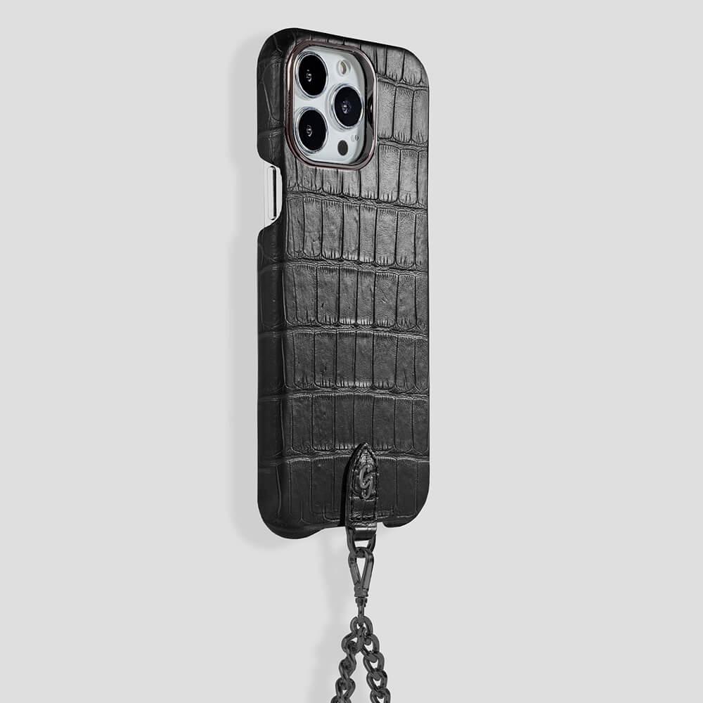 Necklace Alligator Case for iPhone 14 Pro Max - gattiluxury
