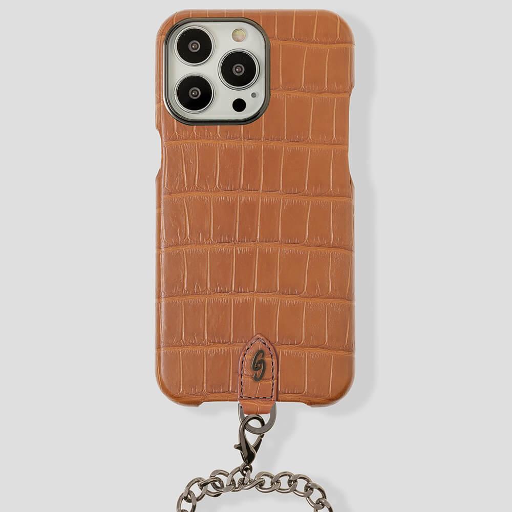 Necklace Alligator Case for iPhone 15 Plus - Gatti Luxury