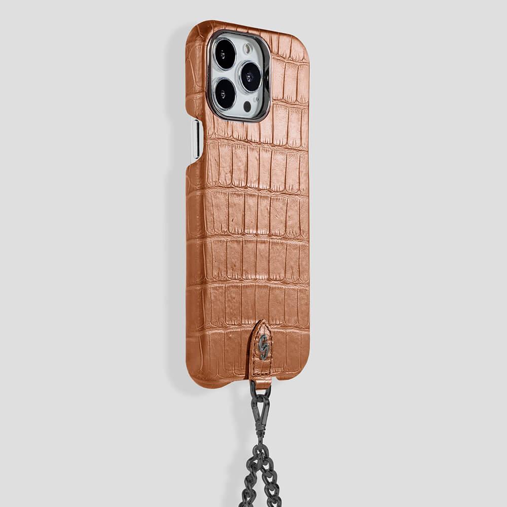Necklace Alligator Case for iPhone 15 Pro Max - Gatti Luxury