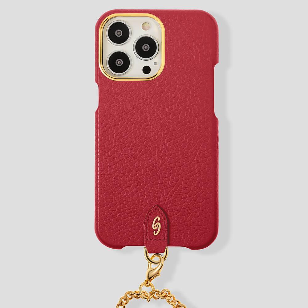 Necklace Calfskin Case for iPhone 14 - gattiluxury