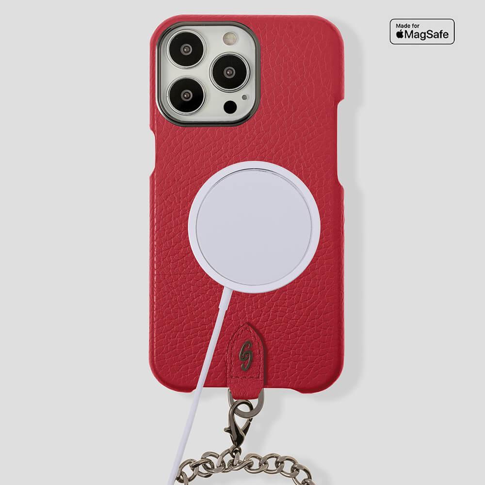 Necklace Calfskin Case for iPhone 14 - gattiluxury