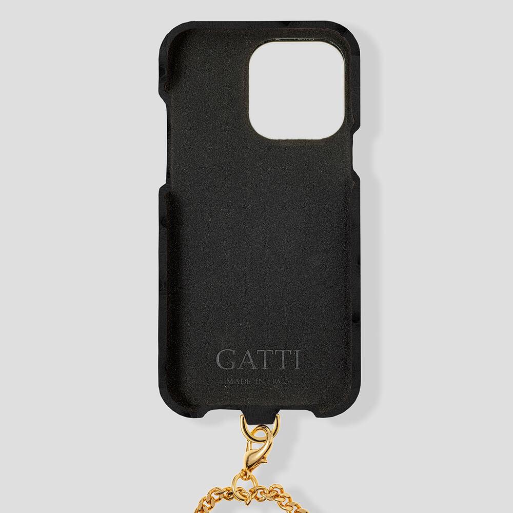 Necklace Ostrich Case for iPhone 14 Pro Max - gattiluxury