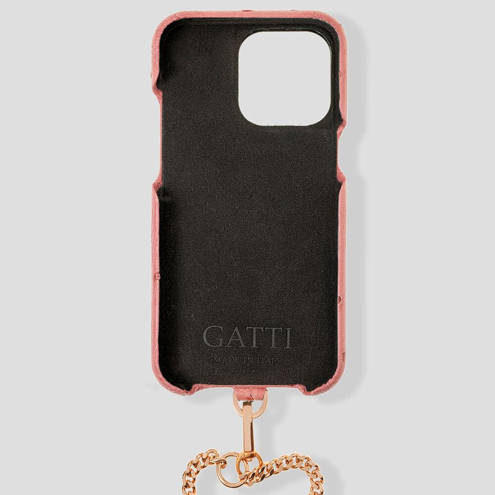 Necklace Ostrich Case for iPhone 14 Pro Max - gattiluxury