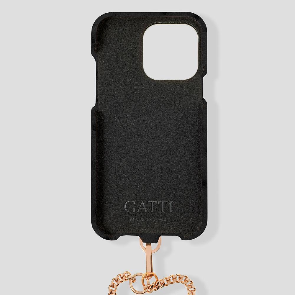 Necklace Ostrich Case for iPhone 14 - gattiluxury