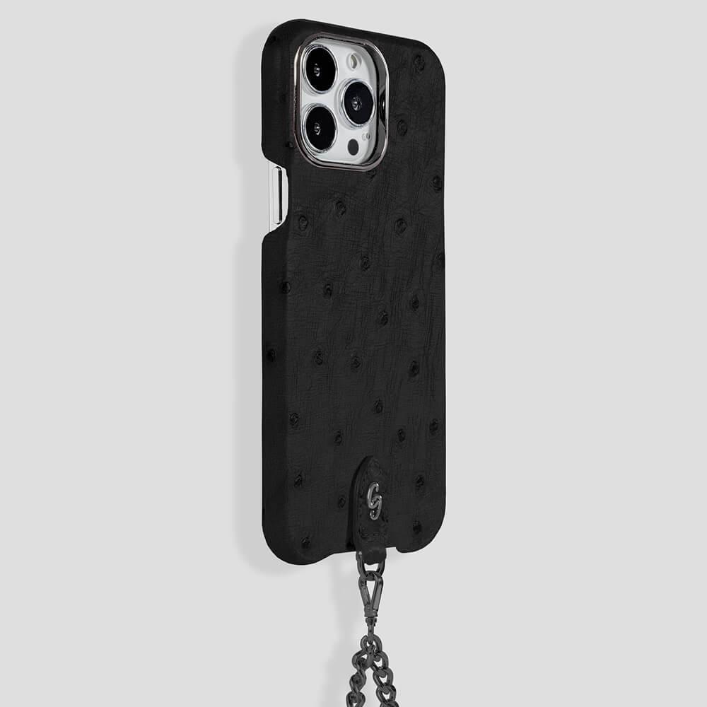 Necklace Ostrich Case for iPhone 14 - gattiluxury