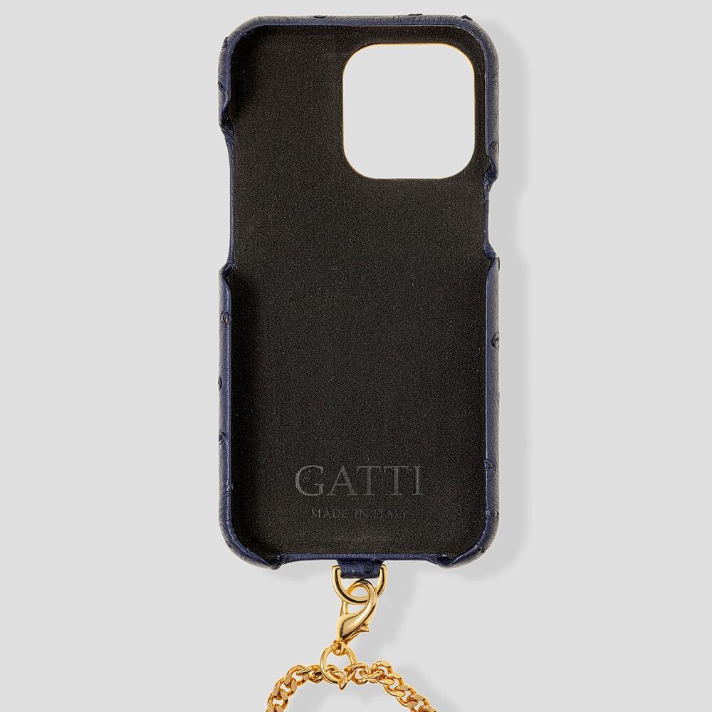 Necklace Ostrich Case for iPhone 14 - gattiluxury