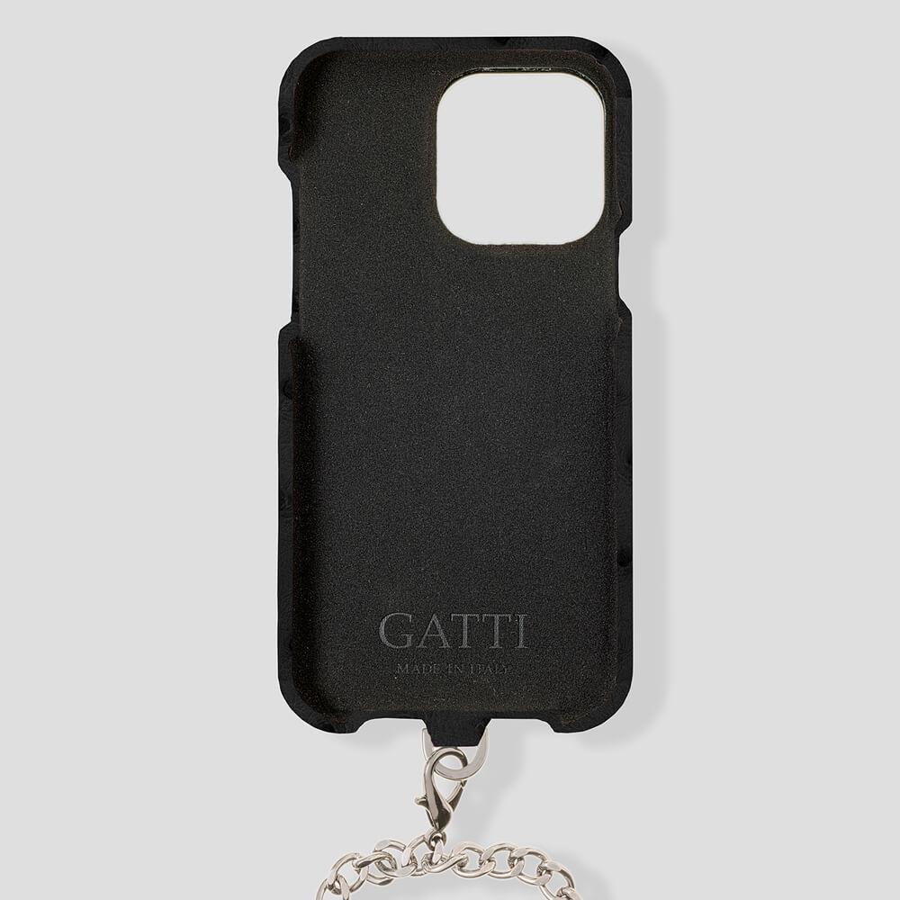 Necklace Ostrich Case for iPhone 14 - gattiluxury