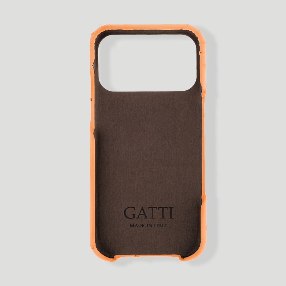 ostrich_classic-orange_iphone17_pro_max - Gatti Luxury