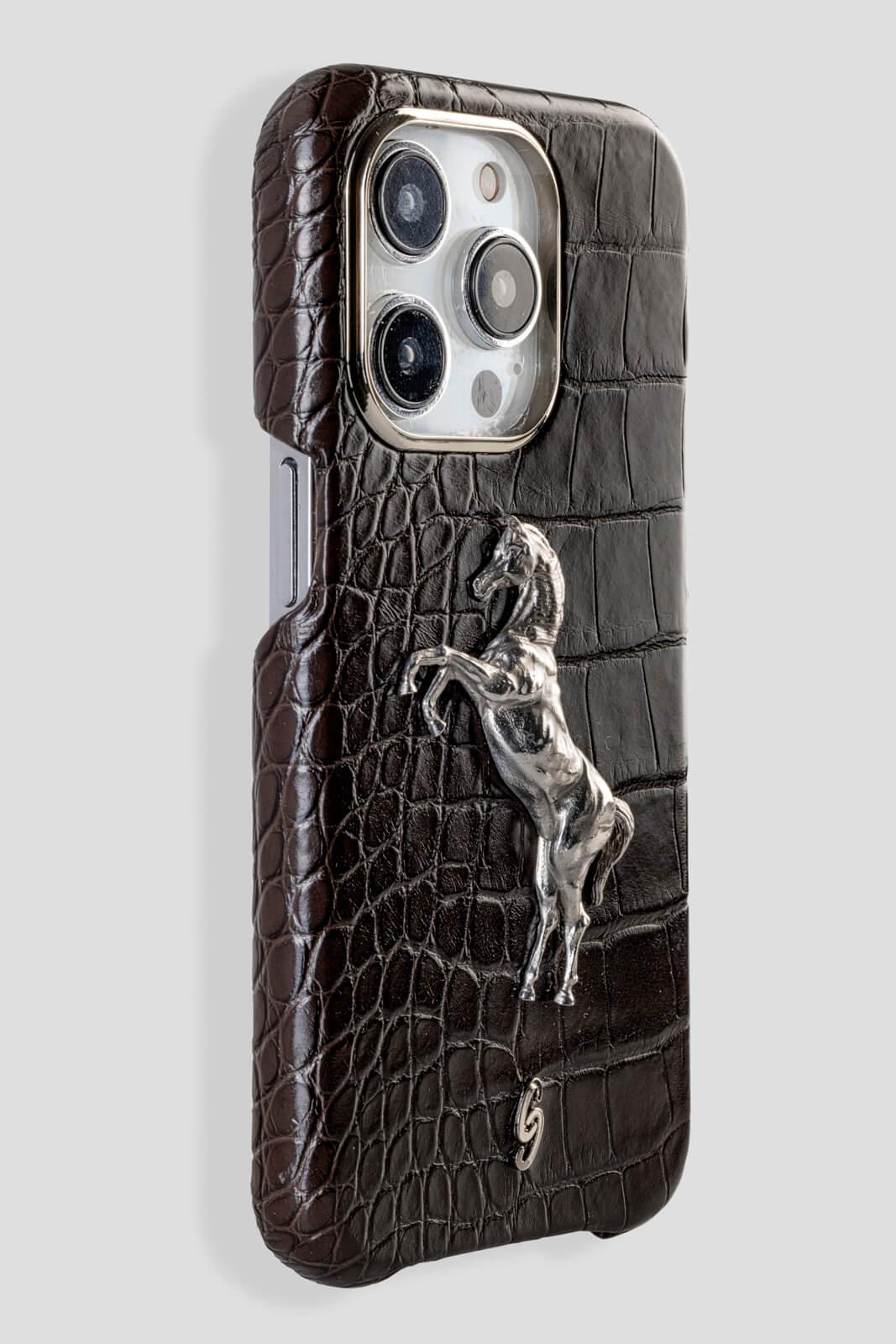 PEGASUS Arabic Horse in Alligator iPhone 14 Pro Max - Gatti Luxury