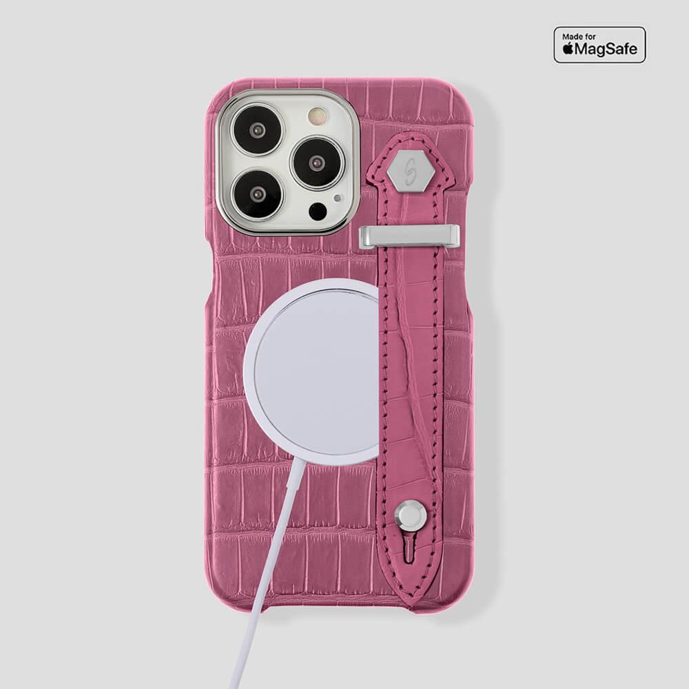 Loop Metal Strap Alligator Case for iPhone 14 - gattiluxury