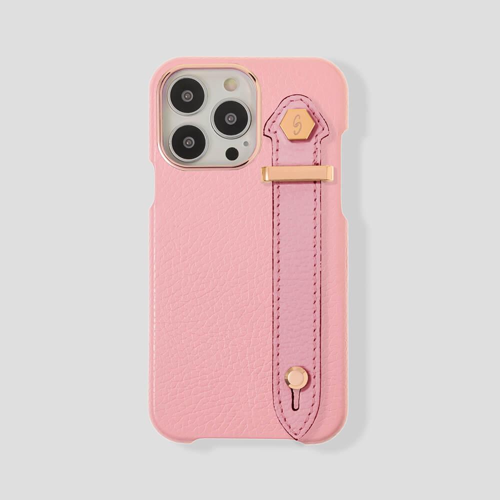 Loop Metal Strap  Calfskin Case for iPhone 14 Pro Max - gattiluxury