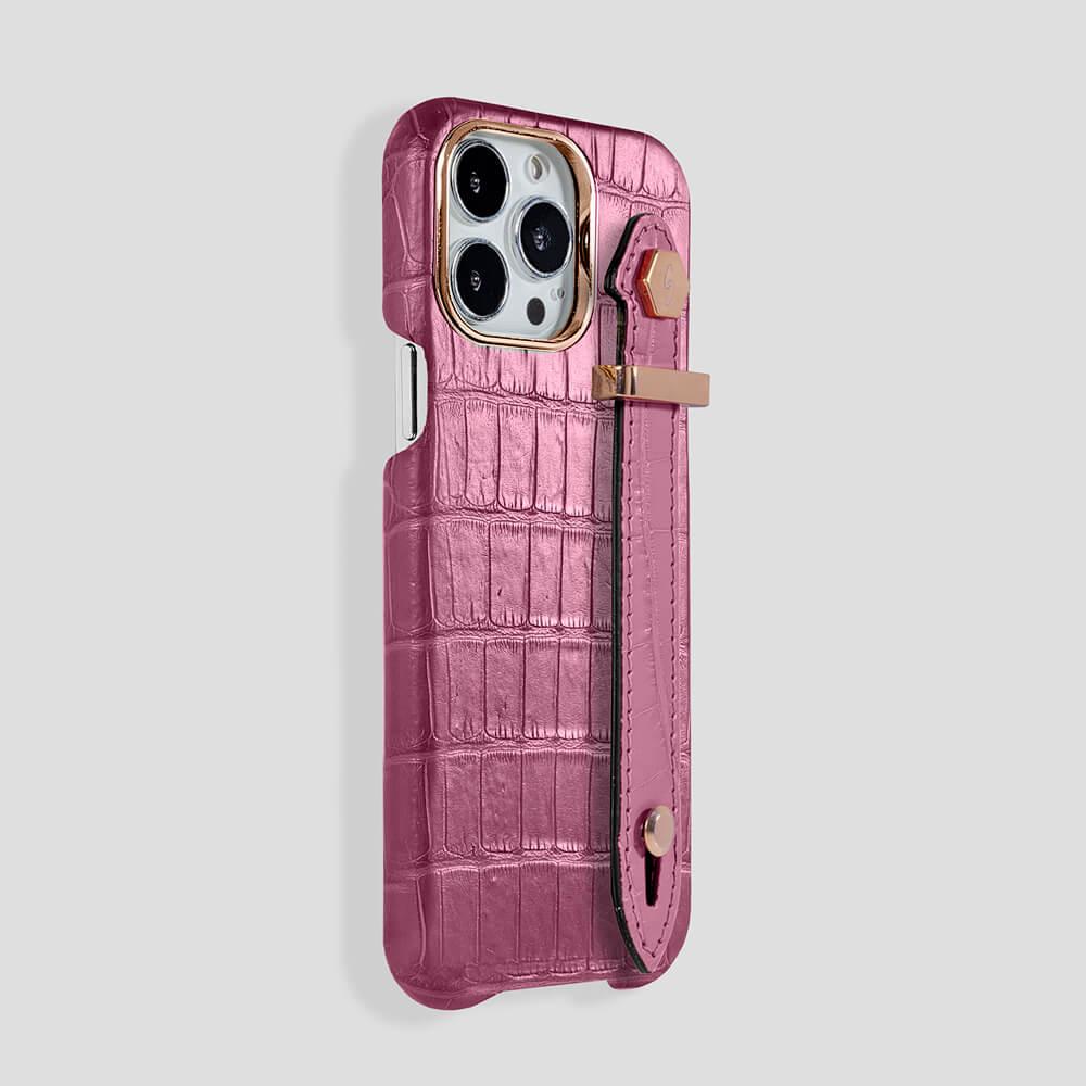 Loop Metal Strap Alligator Case for iPhone 14 - gattiluxury