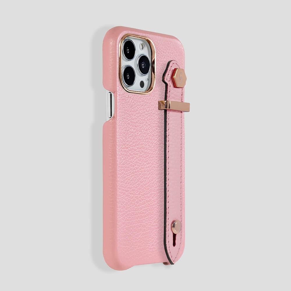 Loop Metal Strap  Calfskin Case for iPhone 14 Pro Max - gattiluxury