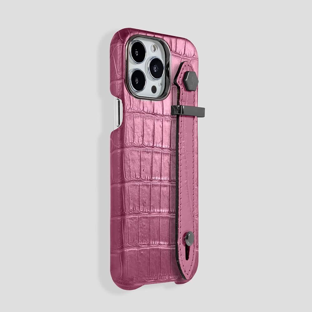 Loop Metal Strap Alligator Case for iPhone 14 - gattiluxury