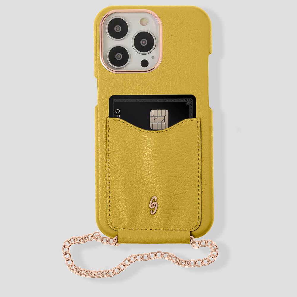 Cardholder Calfskin Case for iPhone 14 Pro Max - gattiluxury