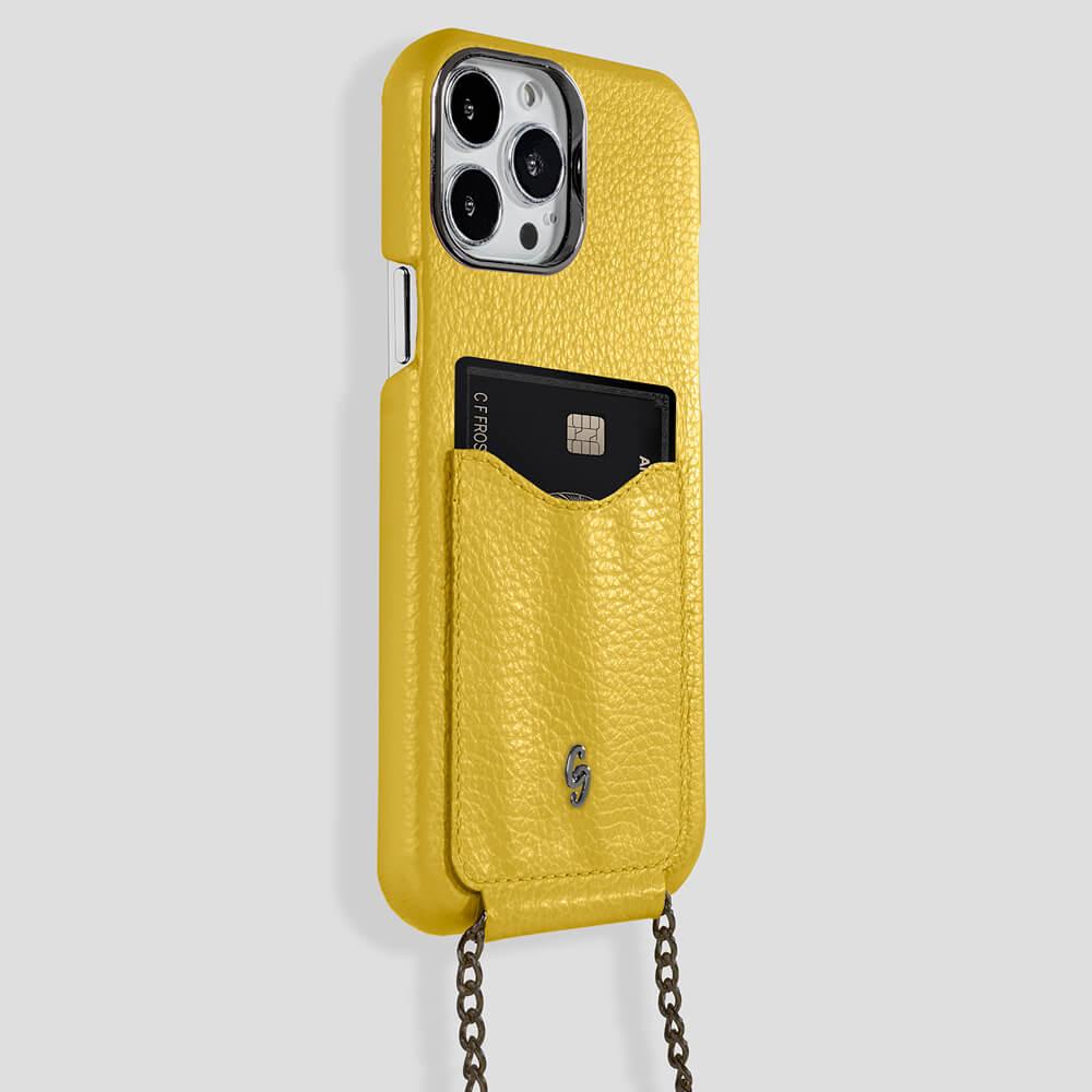 Cardholder Calfskin Case for iPhone 14 Pro Max - gattiluxury