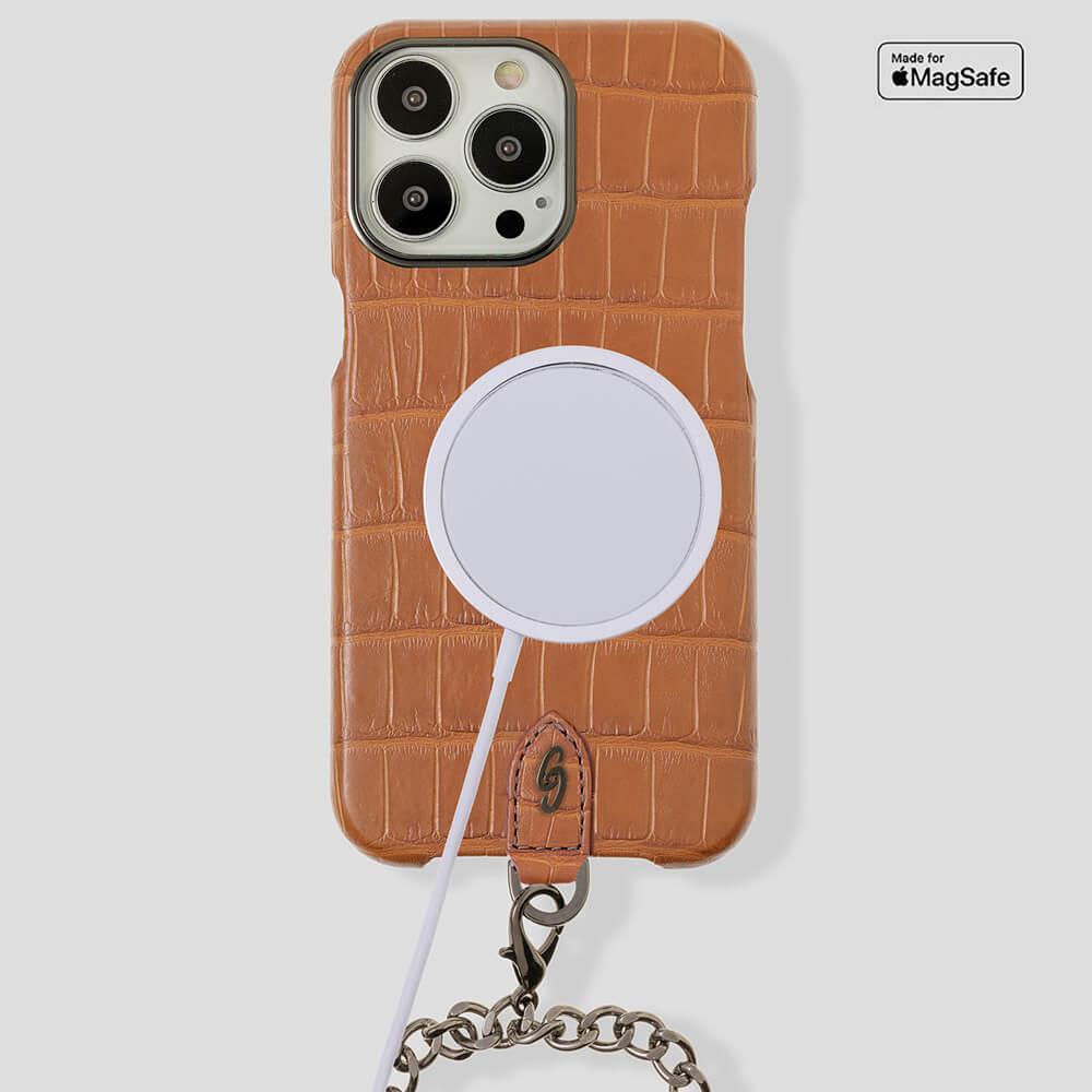 Necklace Alligator Case for iPhone 14 Plus - Gatti Luxury