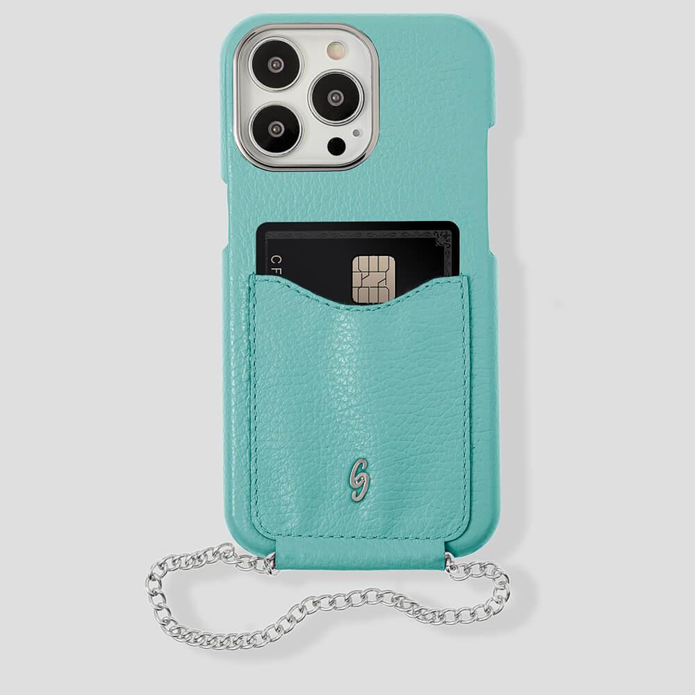 Cardholder Calfskin Case for iPhone 14 Pro Max - gattiluxury