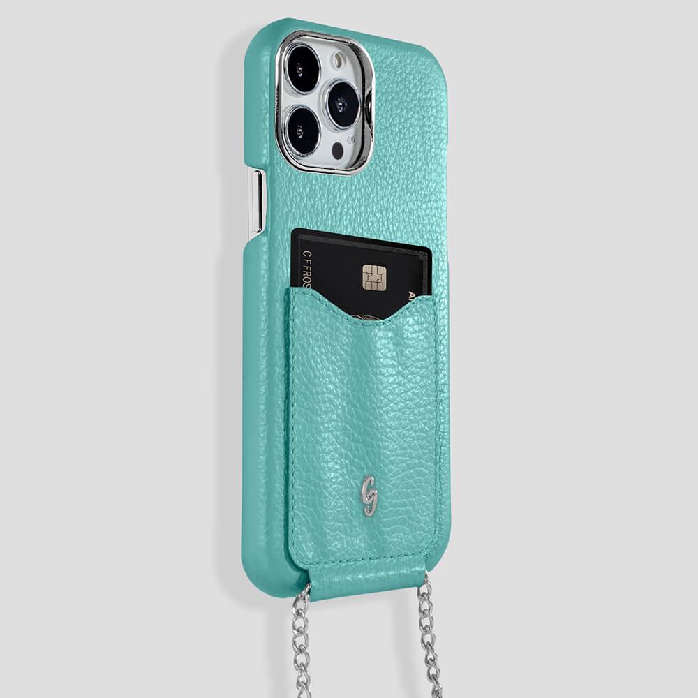 Cardholder Calfskin Case for iPhone 14 Max - gattiluxury