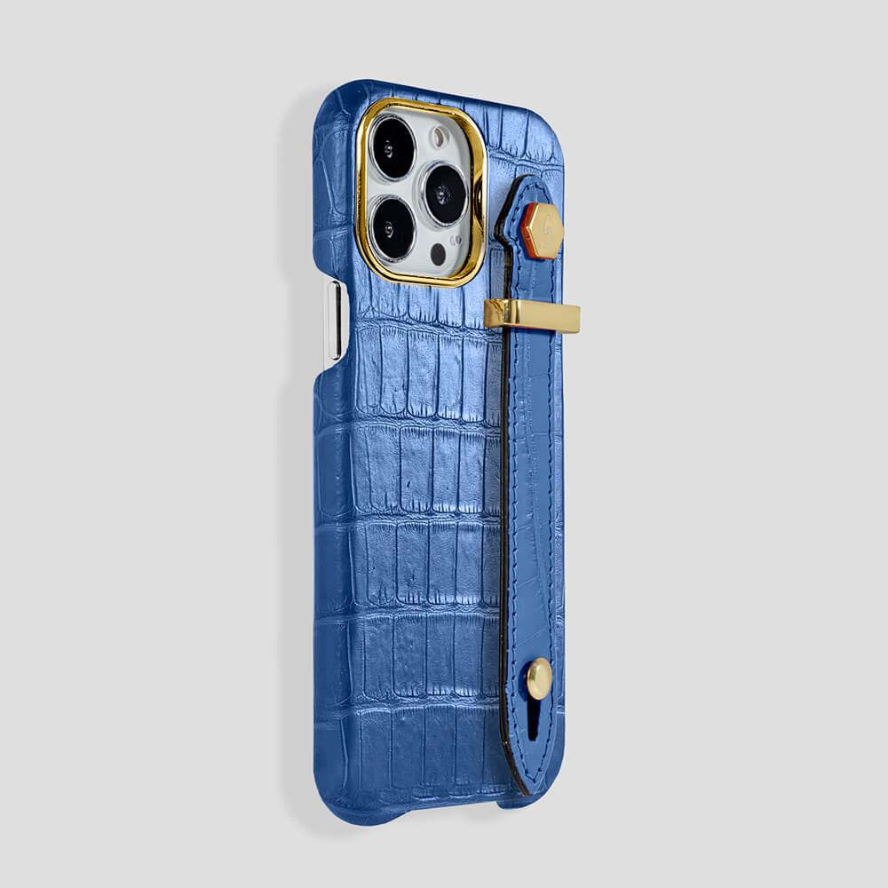 Loop Metal Strap Alligator Case for iPhone 14 Plus - Gatti Luxury