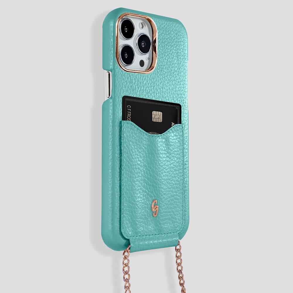 Cardholder Calfskin Case for iPhone 14 Plus - Gatti Luxury