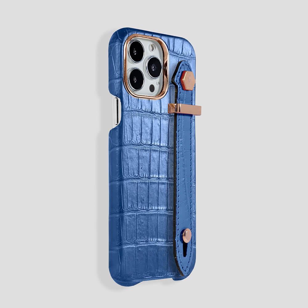 Loop Metal Strap Alligator Case for iPhone 14 Plus - Gatti Luxury