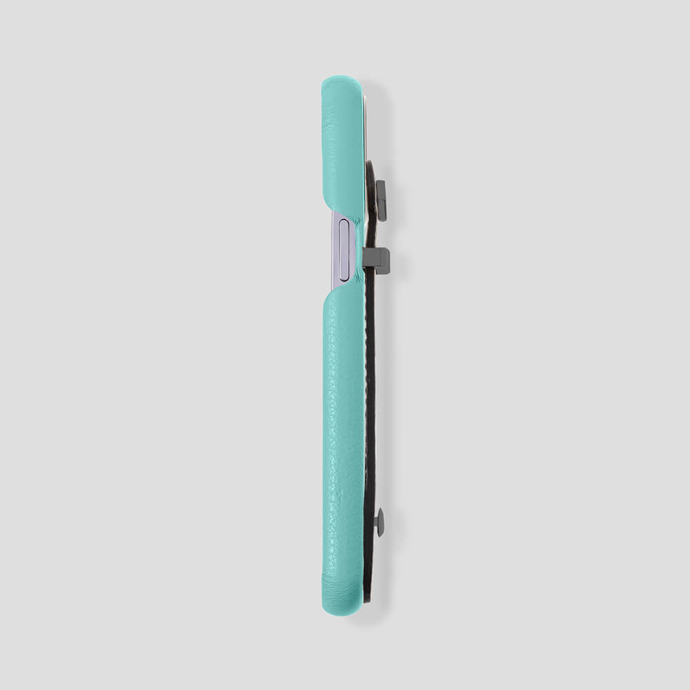 Loop Metal Strap Calfskin Case for iPhone 13 Pro