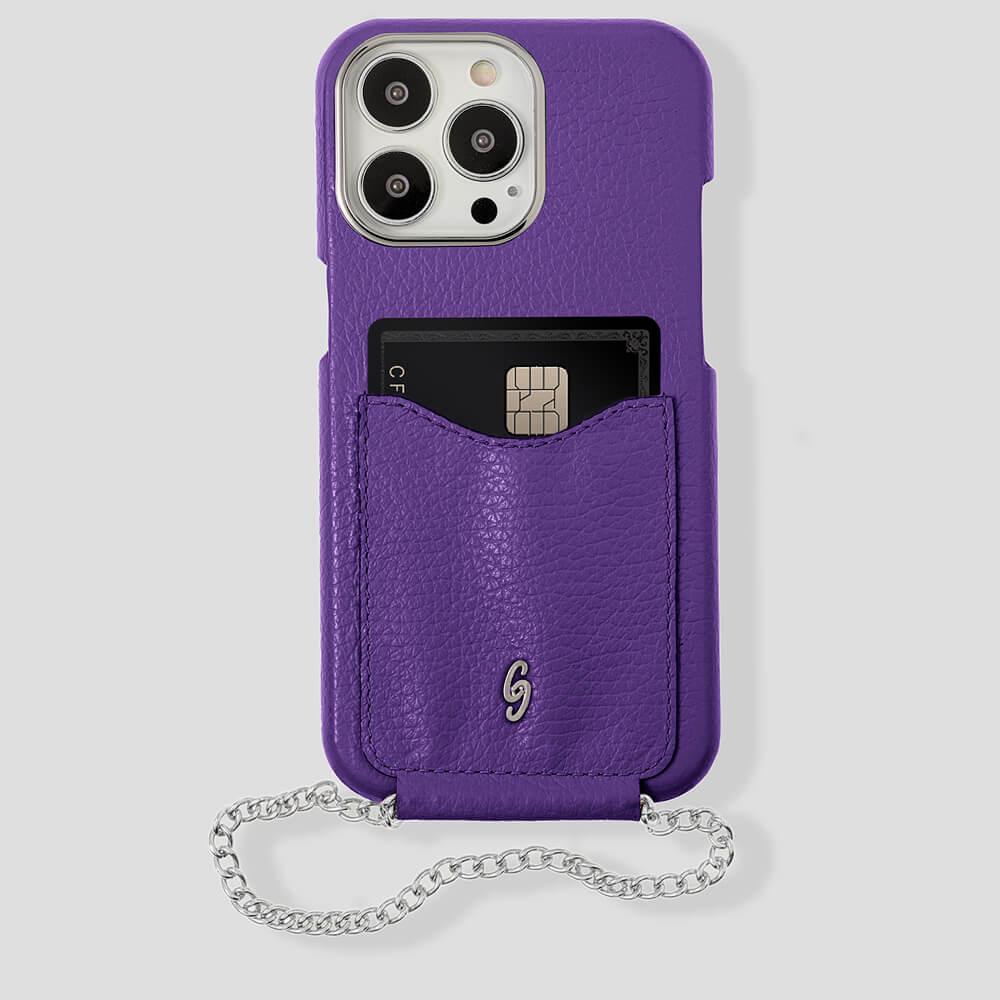 Cardholder Calfskin Case for iPhone 14 Plus - Gatti Luxury