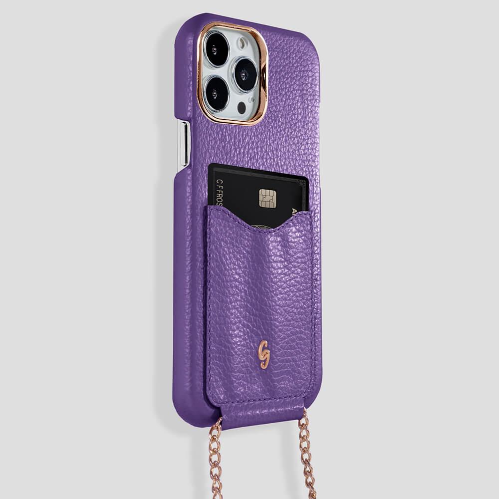 Cardholder Calfskin Case for iPhone 14 Plus - Gatti Luxury