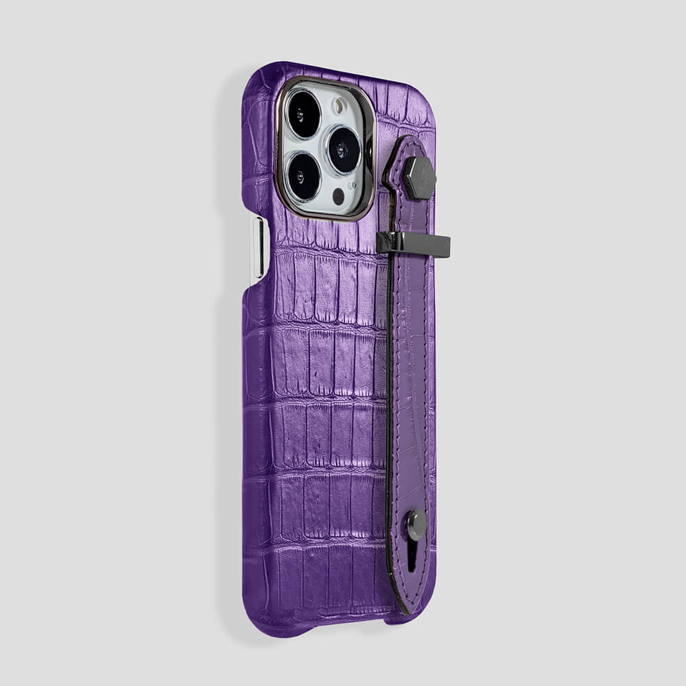 Loop Metal Strap Alligator Case for iPhone 14 Plus