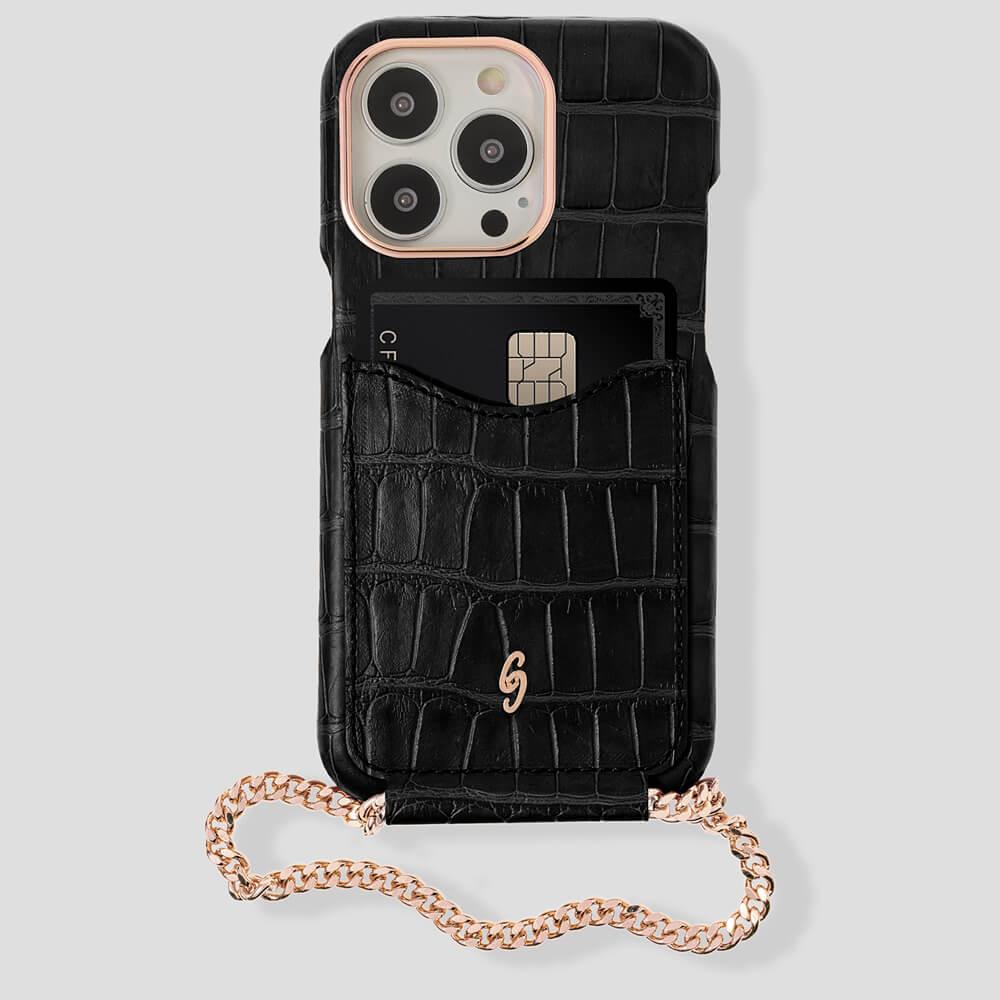 Cardholder Alligator Case for iPhone 13 Pro - gattiluxury