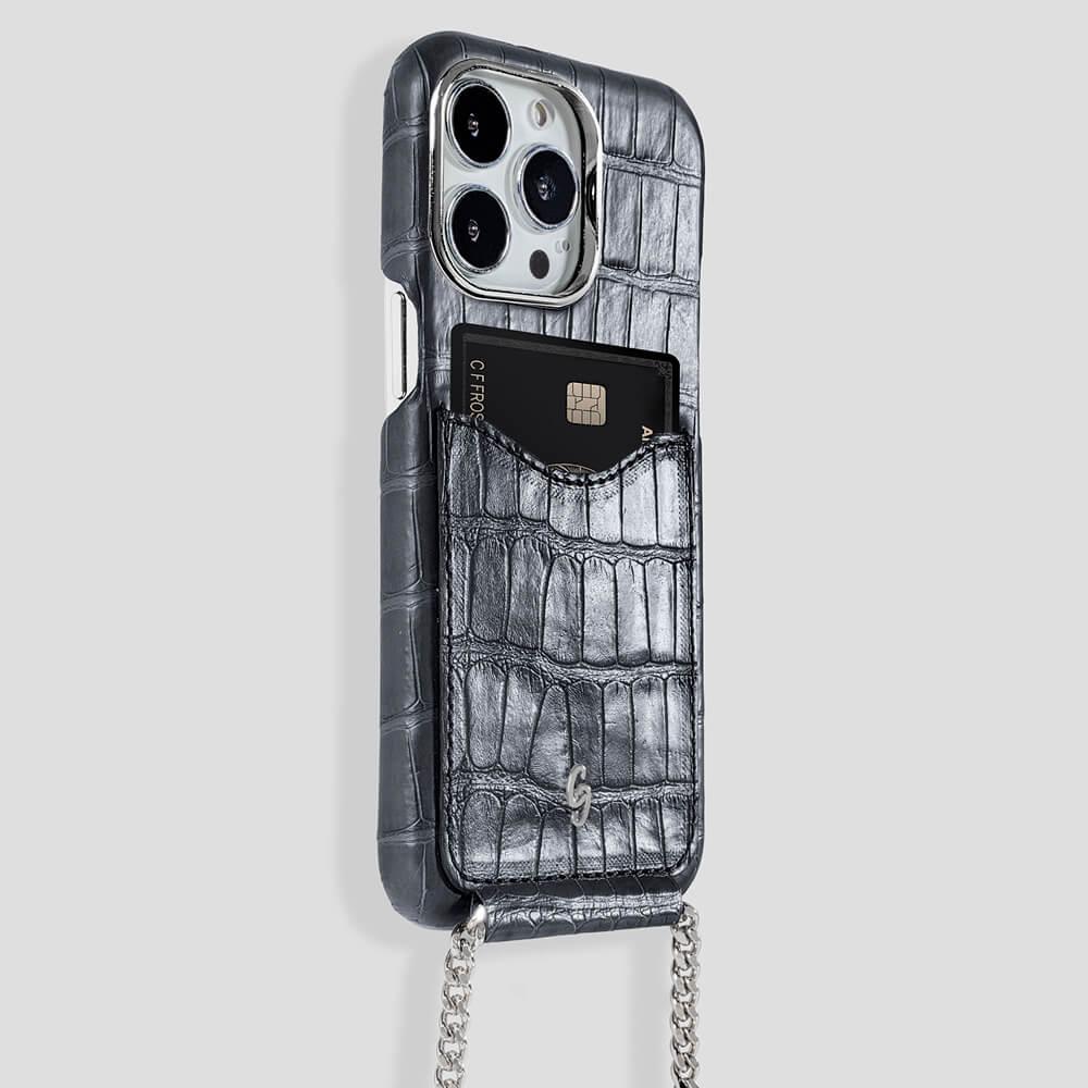 Cardholder Alligator Case for iPhone 13 Pro - Gatti Luxury