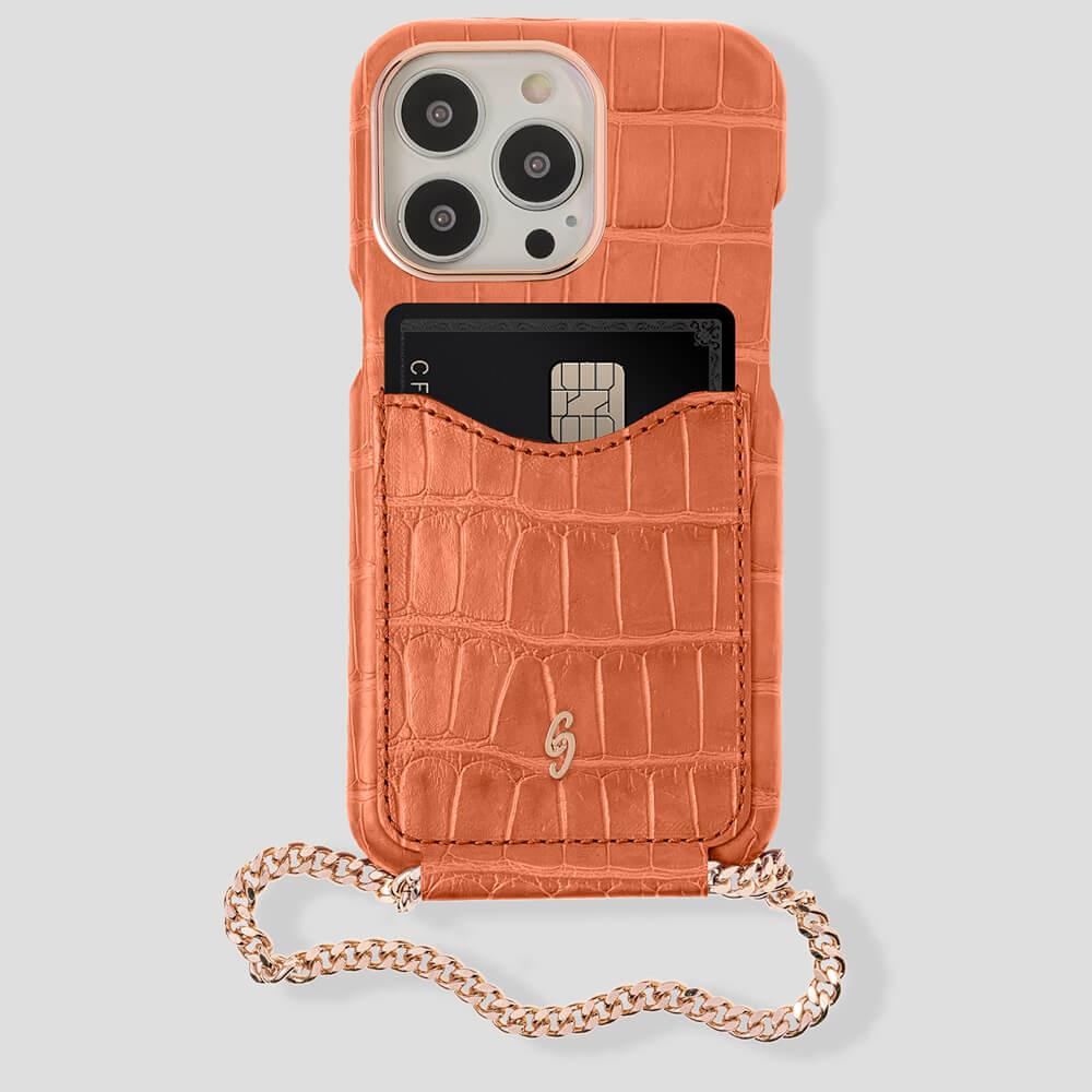 Cardholder Alligator Case for iPhone 13 Pro - gattiluxury