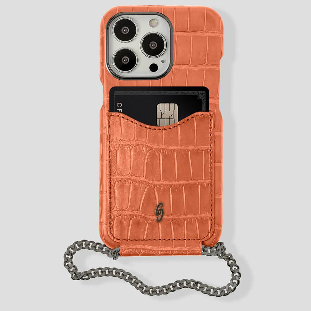 Cardholder Alligator Case for iPhone 13 Pro - gattiluxury