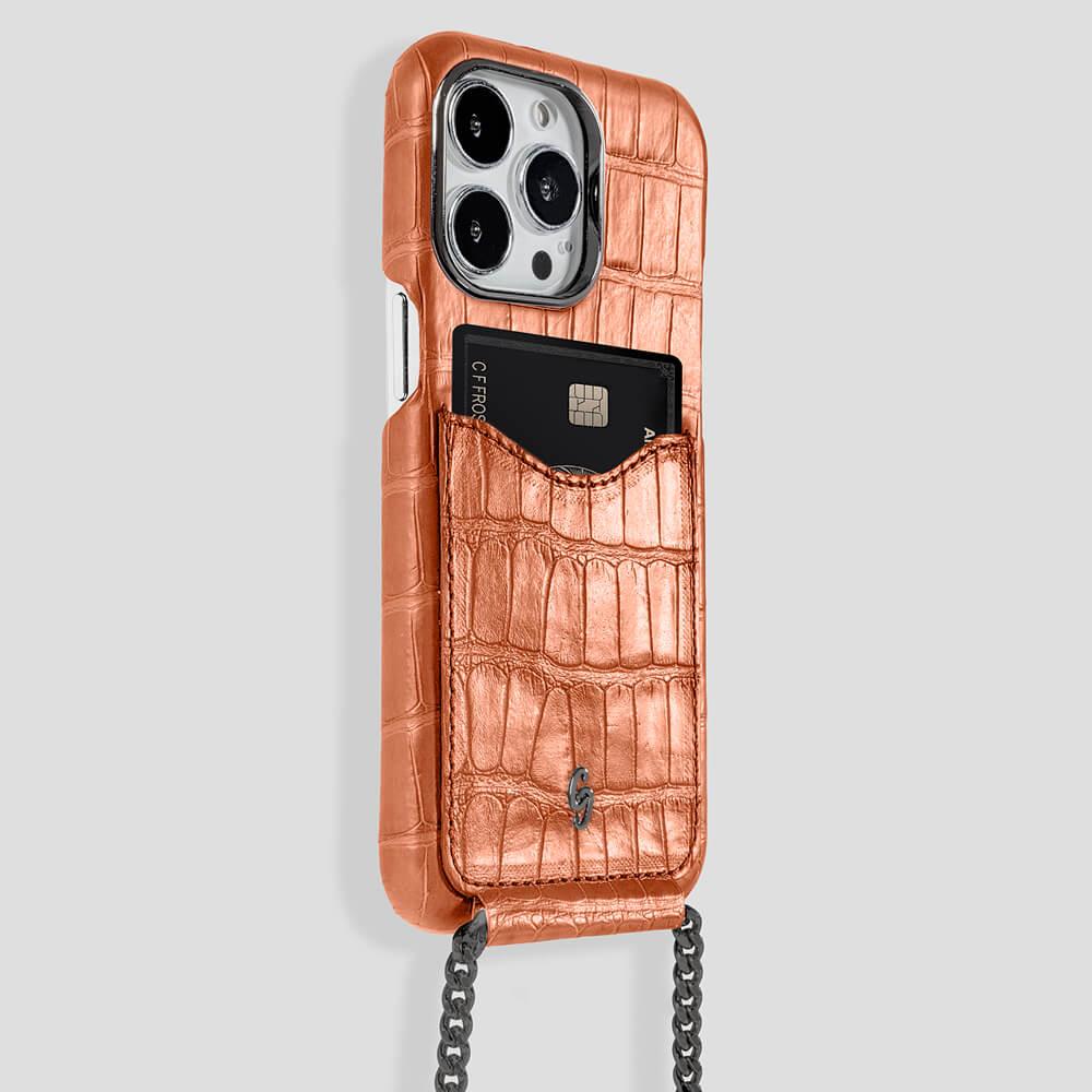 Cardholder Alligator Case for iPhone 13 Pro - gattiluxury