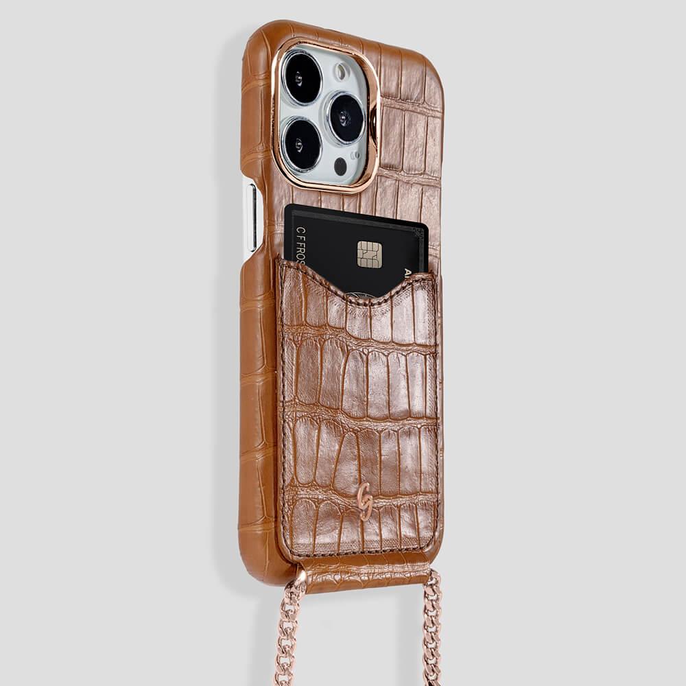 Cardholder Alligator Case for iPhone 13 Pro - gattiluxury