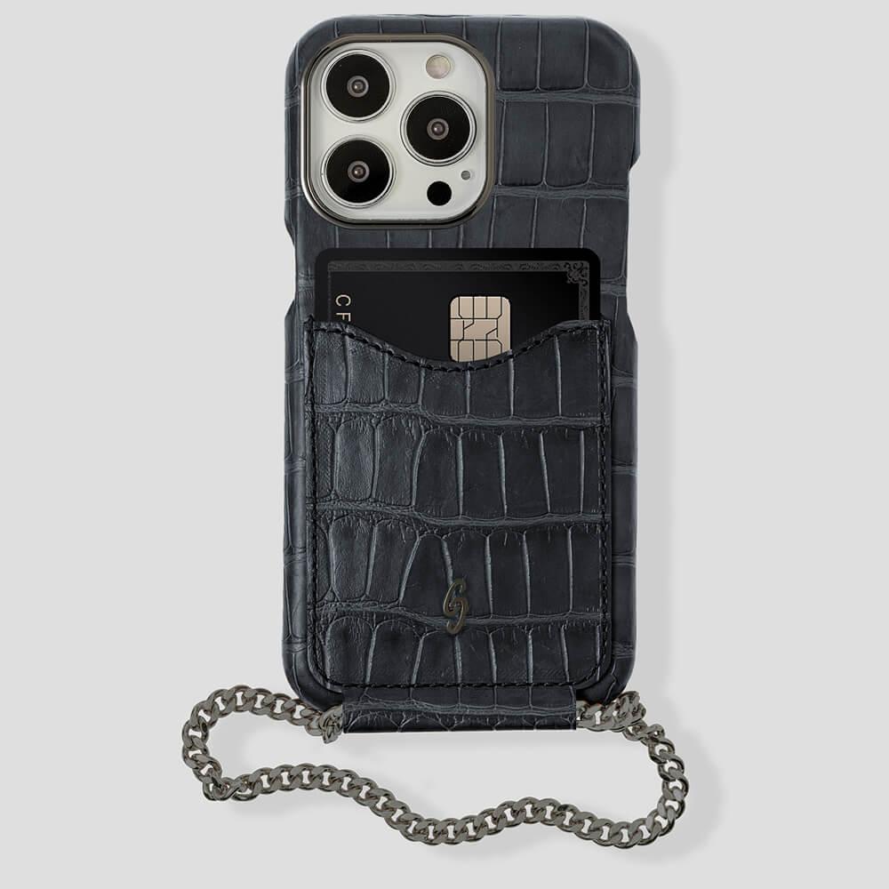 Cardholder Alligator Case for iPhone 13 Pro Max - gattiluxury
