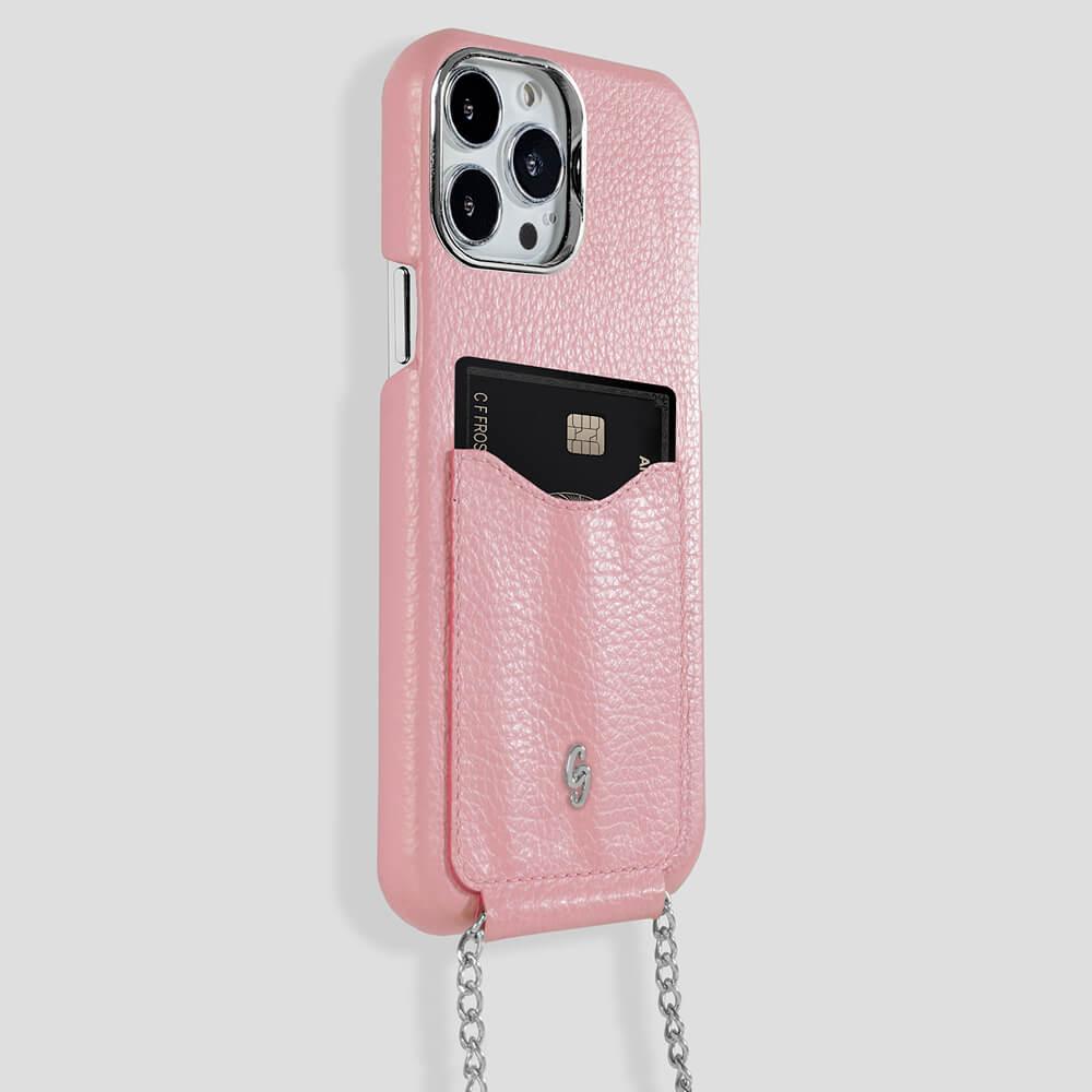 Cardholder Calfskin Case for iPhone 14 Max - gattiluxury