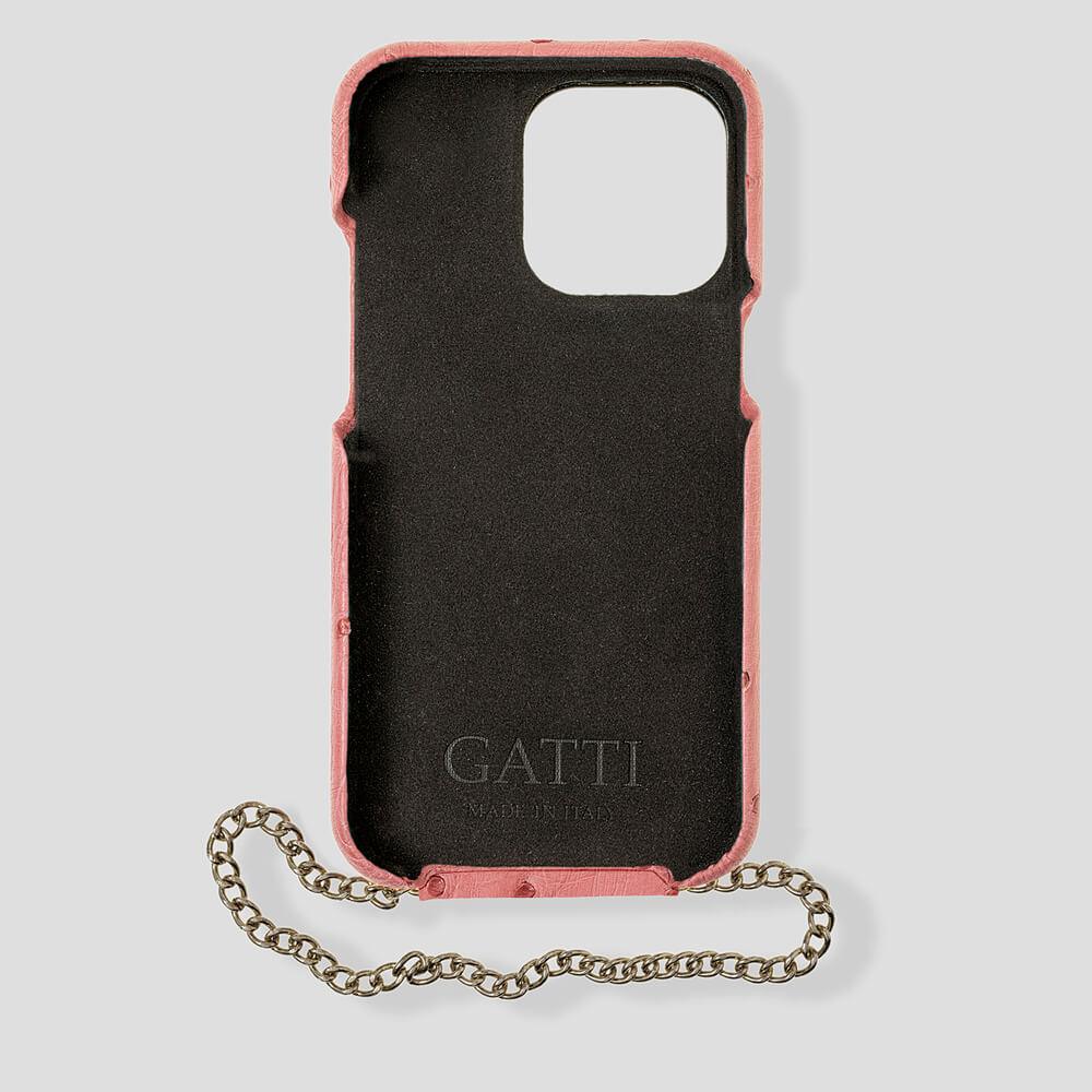 Cardholder Ostrich Case for iPhone 13 Pro - gattiluxury