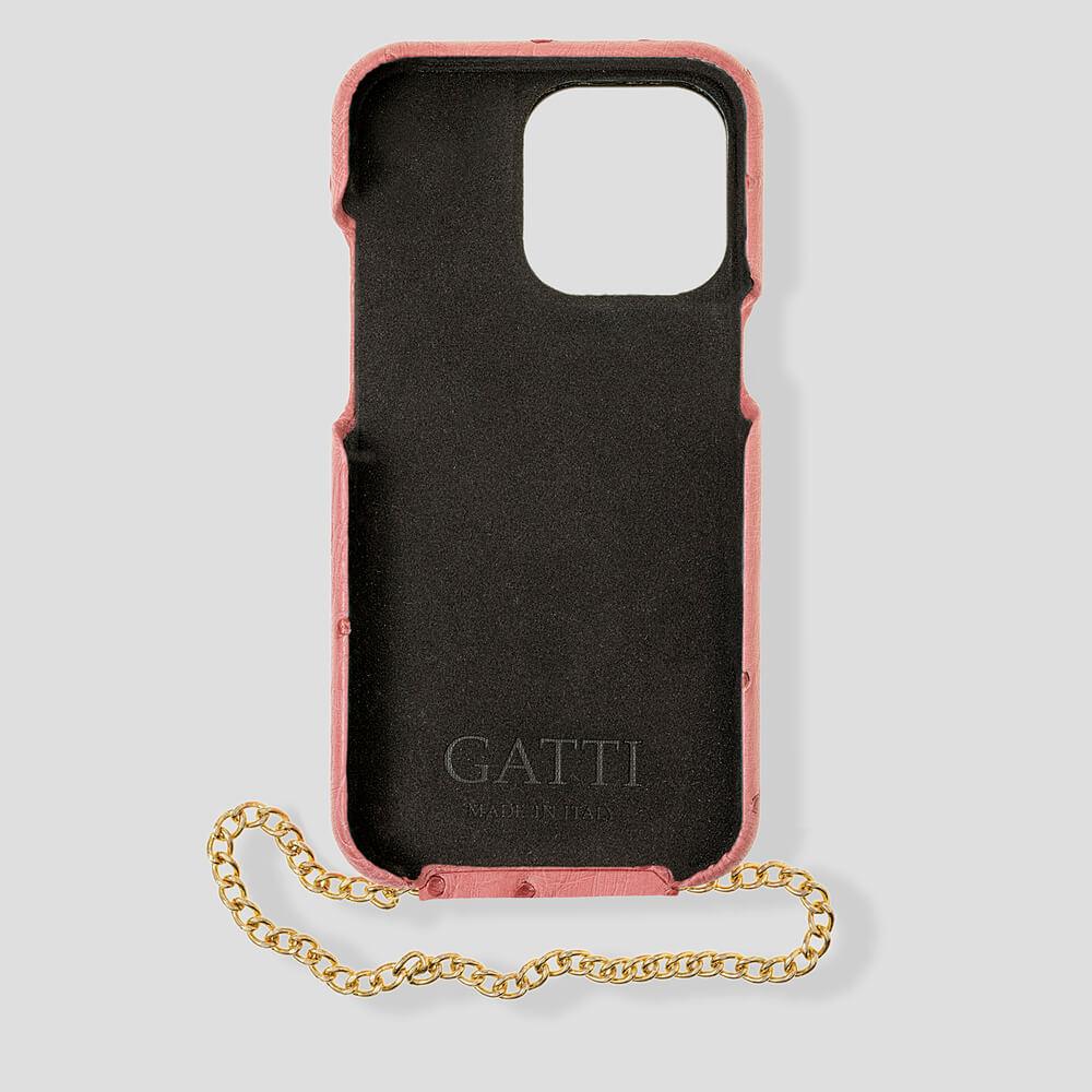 Cardholder Ostrich Case for iPhone 13 Pro Max - gattiluxury