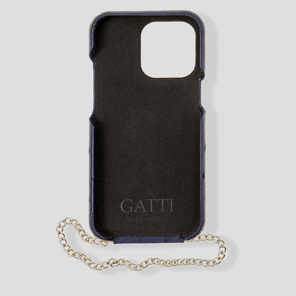 Cardholder Ostrich Case for iPhone 14 - gattiluxury