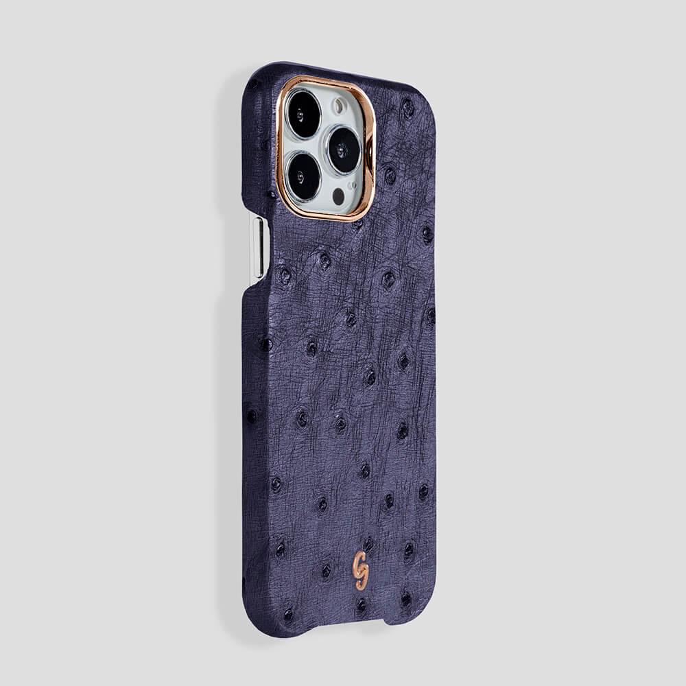 Classic Ostrich Case for iPhone 13 Pro - gattiluxury