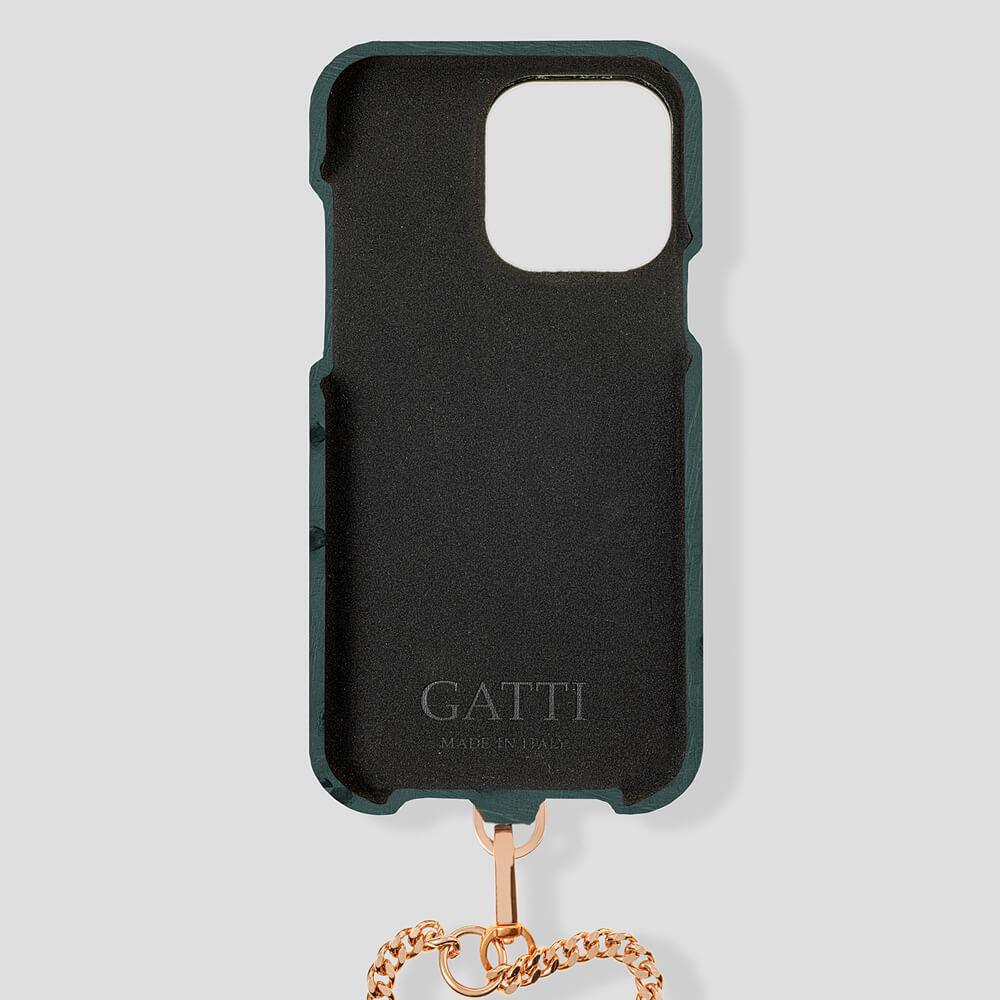 Necklace Ostrich Case for iPhone 14 - gattiluxury