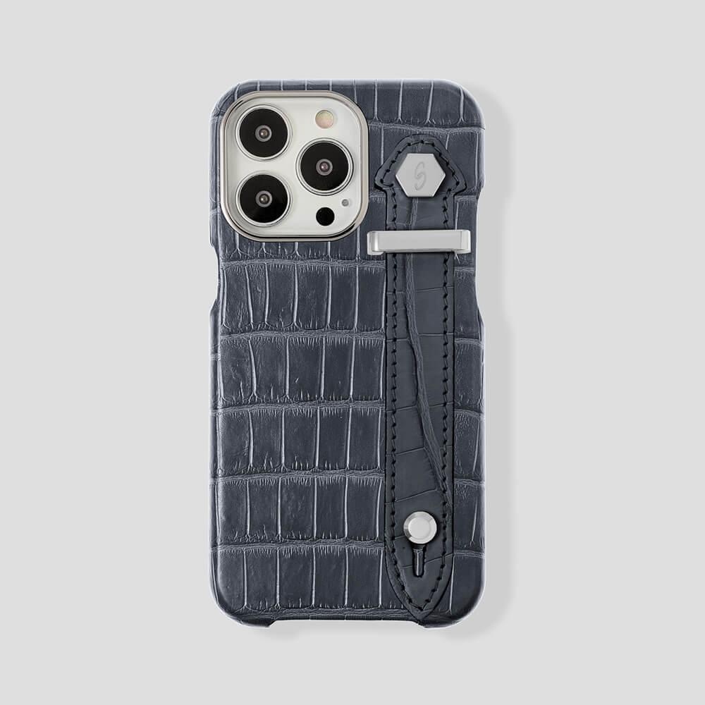 Loop Metal Strap Alligator Case for iPhone 13 Pro - gattiluxury